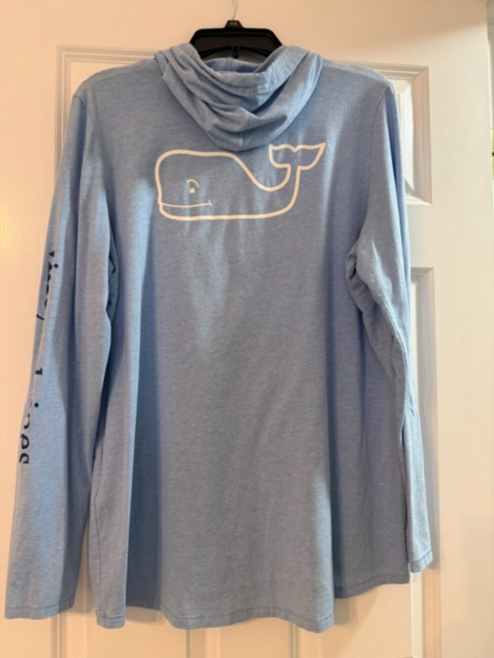 Vineyard Vines, ladies pullover hoodie tee, in light blue, size XL - Picture 5 of 5